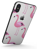 Pink All Over Flamingos - iPhone X Skin-Kit