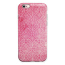 Pink All Over Pattern Of Luxury iPhone 6/6s or 6/6s Plus 2-Piece Hybrid INK-Fuzed Case