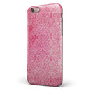 Pink All Over Pattern Of Luxury iPhone 6/6s or 6/6s Plus 2-Piece Hybrid INK-Fuzed Case