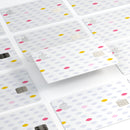 Pink And Yellow Descending Droplets - Premium Protective Decal Skin-Kit for the Apple Credit Card