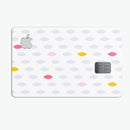 Pink And Yellow Descending Droplets - Premium Protective Decal Skin-Kit for the Apple Credit Card