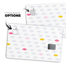 Pink And Yellow Descending Droplets - Premium Protective Decal Skin-Kit for the Apple Credit Card