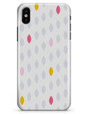 Pink And Yellow Descending Droplets - iPhone X Clipit Case