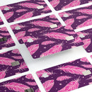 Pink Aztec Feather Galore - Premium Protective Decal Skin-Kit for the Apple Credit Card