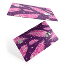 Pink Aztec Feather Galore - Premium Protective Decal Skin-Kit for the Apple Credit Card