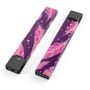 Pink Aztec Feather Galore - Premium Decal Protective Skin-Wrap Sticker compatible with the Juul Labs vaping device