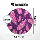 Pink Aztec Feather Galore// WaterProof Rubber Foam Backed Anti-Slip Mouse Pad for Home Work Office or Gaming Computer Desk