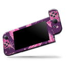 Pink Aztec Feather Galore // Skin Decal Wrap Kit for Nintendo Switch Console & Dock, Joy-Cons, Pro Controller, Lite, 3DS XL, 2DS XL, DSi, or Wii - Vinyl Skin Wrap for Nintendo Switch 2, OLED, Lite, Pro Controller, Wii & Classic Handhelds