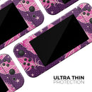 Pink Aztec Feather Galore // Skin Decal Wrap Kit for Nintendo Switch Console & Dock, Joy-Cons, Pro Controller, Lite, 3DS XL, 2DS XL, DSi, or Wii - Vinyl Skin Wrap for Nintendo Switch 2, OLED, Lite, Pro Controller, Wii & Classic Handhelds