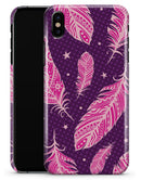 Pink Aztec Feather Galore - iPhone X Clipit Case