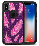 Pink Aztec Feather Galore - iPhone X OtterBox Case & Skin Kits