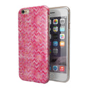 Pink Basic Watercolor Chevron Pattern iPhone 6/6s or 6/6s Plus 2-Piece Hybrid INK-Fuzed Case