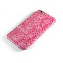 Pink Basic Watercolor Chevron Pattern iPhone 6/6s or 6/6s Plus 2-Piece Hybrid INK-Fuzed Case