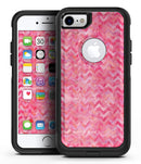 Pink Basic Watercolor Chevron Pattern - iPhone 7 or 8 OtterBox Case & Skin Kits