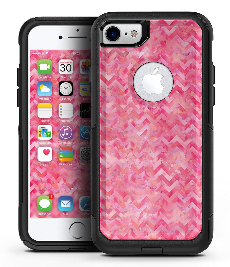 Pink Aztec Feather Galore - iPhone 7 or 7 Plus Commuter Case Skin Kit