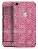Pink Basic Watercolor Chevron Pattern - Skin-kit for the iPhone 8 or 8 Plus