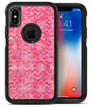 Pink Basic Watercolor Chevron Pattern - iPhone X OtterBox Case & Skin Kits