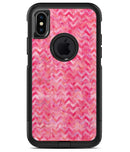Pink Basic Watercolor Chevron Pattern - iPhone X OtterBox Case & Skin Kits