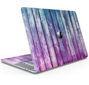 Pink & Blue Dyed Wood - Skin Decal Wrap Kit Compatible with the Apple MacBook Pro, Pro with Touch Bar or Air (11", 12", 13", 15" & 16" - All Versions Available)