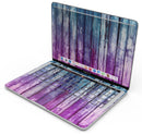 Pink & Blue Dyed Wood - Skin Decal Wrap Kit Compatible with the Apple MacBook Pro, Pro with Touch Bar or Air (11", 12", 13", 15" & 16" - All Versions Available)