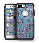 Pink Basic Watercolor Chevron Pattern - iPhone 7 or 7 Plus Commuter Case Skin Kit