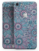 Pink & Blue Flowered Pattern - Skin-kit for the iPhone 8 or 8 Plus