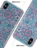 Pink & Blue Flowered Pattern - iPhone X Clipit Case