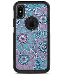 Pink & Blue Flowered Pattern - iPhone X OtterBox Case & Skin Kits