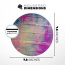 Pink & Blue Grunge Wood Planks// WaterProof Rubber Foam Backed Anti-Slip Mouse Pad for Home Work Office or Gaming Computer Desk