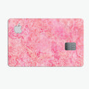 Pink Damask v2 Watercolor Pattern - Premium Protective Decal Skin-Kit for the Apple Credit Card