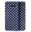 Pink Diamonds All Over Navy Pattern - Samsung Galaxy S8 Full-Body Skin Kit