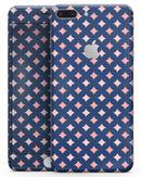 Pink Diamonds All Over Navy Pattern - Skin-kit for the iPhone 8 or 8 Plus