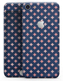 Pink Diamonds All Over Navy Pattern - Skin-kit for the iPhone 8 or 8 Plus