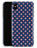 Pink Diamonds All Over Navy Pattern - iPhone X Clipit Case