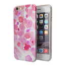 Pink Dotted Absorbed Watercolor Texture iPhone 6/6s or 6/6s Plus 2-Piece Hybrid INK-Fuzed Case