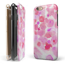 Pink Dotted Absorbed Watercolor Texture iPhone 6/6s or 6/6s Plus 2-Piece Hybrid INK-Fuzed Case