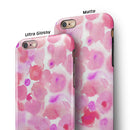 Pink Dotted Absorbed Watercolor Texture iPhone 6/6s or 6/6s Plus 2-Piece Hybrid INK-Fuzed Case