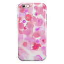 Pink Dotted Absorbed Watercolor Texture iPhone 6/6s or 6/6s Plus 2-Piece Hybrid INK-Fuzed Case