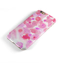 Pink Dotted Absorbed Watercolor Texture iPhone 6/6s or 6/6s Plus 2-Piece Hybrid INK-Fuzed Case