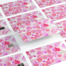 Pink Dotted Absorbed Watercolor Texture - Premium Protective Decal Skin-Kit for the Apple Credit Card