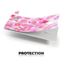Pink Dotted Absorbed Watercolor Texture - Premium Protective Decal Skin-Kit for the Apple Credit Card