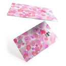 Pink Dotted Absorbed Watercolor Texture - Premium Protective Decal Skin-Kit for the Apple Credit Card