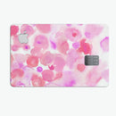 Pink Dotted Absorbed Watercolor Texture - Premium Protective Decal Skin-Kit for the Apple Credit Card