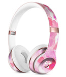 Pink Dotted Absorbed Watercolor Texture Full-Body Skin Kit for the Beats by Dre Solo 3 Wireless Headphones