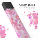 Pink Dotted Absorbed Watercolor Texture - Premium Decal Protective Skin-Wrap Sticker compatible with the Juul Labs vaping device