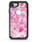 Pink Dotted Absorbed Watercolor Texture - iPhone 7 or 8 OtterBox Case & Skin Kits
