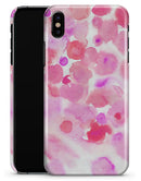 Pink Dotted Absorbed Watercolor Texture - iPhone X Clipit Case