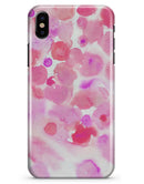Pink Dotted Absorbed Watercolor Texture - iPhone X Clipit Case