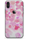Pink Dotted Absorbed Watercolor Texture - iPhone X Skin-Kit