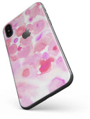 Pink Dotted Absorbed Watercolor Texture - iPhone X Skin-Kit